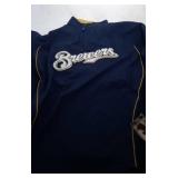 Milwaukee Brewers Youth XL 18 zip up windbreaker