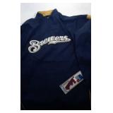 Milwaukee Brewers Youth XL 18 zip up windbreaker