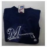 5 Milwaukee Brewers Youth large shirts - four
