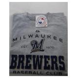 4 Milwaukee Brewers Youth XL shirts - three