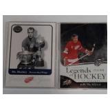 Gordie Howe and Alex Delvechio Hockey cards