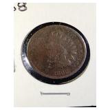 1868 Indian Head Penny Coin