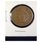 1875 Indian Head Penny Coin