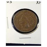 1903, 1904, 1904, 1904 Indian Head Penny Coins