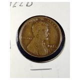 1922 D Lincoln Wheat Penny Coin