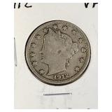 1912 V Nickel Coin