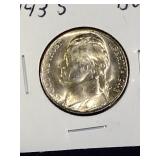 1943 S Jefferson Nickel Coin