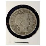 1912 D Barber Dime Coin