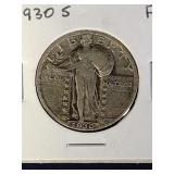 1930 S Standing Liberty Quarter Coin