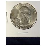 1954 S Washington Quarter Coin