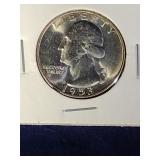 1953 S Washington Quarter Coin