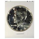 1968 S Proof Kennedy Half Coin