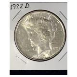 1922 D Peace Dollar Coin
