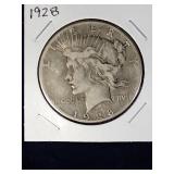 1928 Peace Dollar Coin