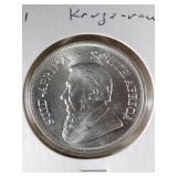 2021 1oz .999 Silver Kruerrand Coin