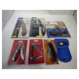 Lot of 7 Knives-4" lock-back, 3" Winchester pocket