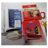Scissors, Stapler set, Caribeaner, H20 flush valve