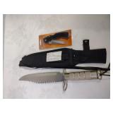 8in Hunting/Survival Knife and Pocket Knife