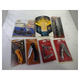 5 Pocket Knives Various Sizes, 3 Blade Knife