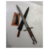 12in Bayonet and Pocket Knife