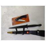 7 1/4in Knife and Pocket Knife