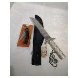 8in Hunting/Survival Knife and Pocket Knife