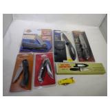 6 Pocket Knives Various Sizes, 7 1/4in Boot Knife