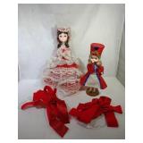 2 Dolls and 3 Christmas Bows