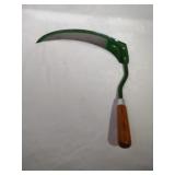 Green Short Handled Sythe