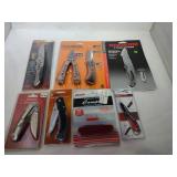 6 Pocket Knives Various Sizes and