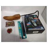 Shoe Stretcher, Comb, Belt Buckle, 2 Nail Files