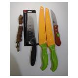Knives: 1 Kitchen Knife, Steak Knife, 2 Watermelon