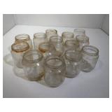 14 Glass Baby Food Jars