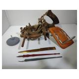 Vintage Hand Planer, Belt Hammer Holder, Air