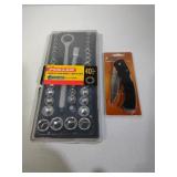 Fuller 40-Piece Socket Set & Pocket Knife