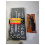 Fuller 40-Piece Socket Set & Pocket Knife