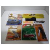Knives-5 Pocket Knives, 1 Multi-Tool, 9 inch Boot