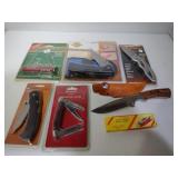 Knives-4 Pocket Knives, 2 Multi-tools, Hunting