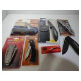 Knives: 6 Pocket Knives & Rigging Knife