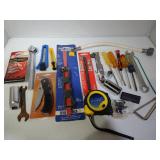 Hacksaw Blade, Tape Measure, Pocket Knife, etc