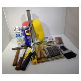 WD40, Light Bulbs, Hammer, Sponge, Pocket Knife