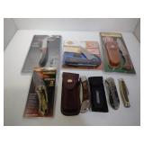 6 Pocket Knives, Hunting Knife