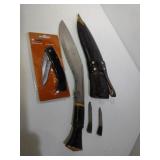 Guerka Rukri Sword and Pocket Knife