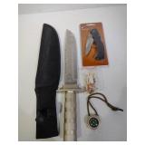 8 inch Hunting Knife w/ "Goodies