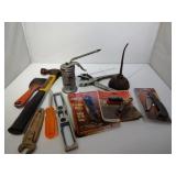 Oil Can, Hammer, 2 Pocket Knives