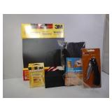 Sheets Of Sandpaper, Sanding Sponges, Pocket Knife