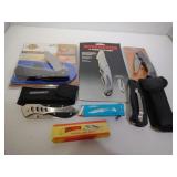 5 Various Size Pocket Knives