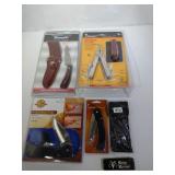Hunting Knife, 3 Various Size Pocket knives