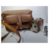 Vintage Movie Camera With Case