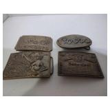 4 Metal Belt Buckels